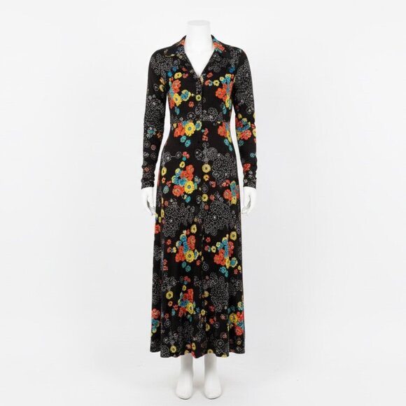 Vintage Henry Allen Montreal 70s Floral Maxi Dress | Size Small-Handmade Canada - Picture 1 of 12